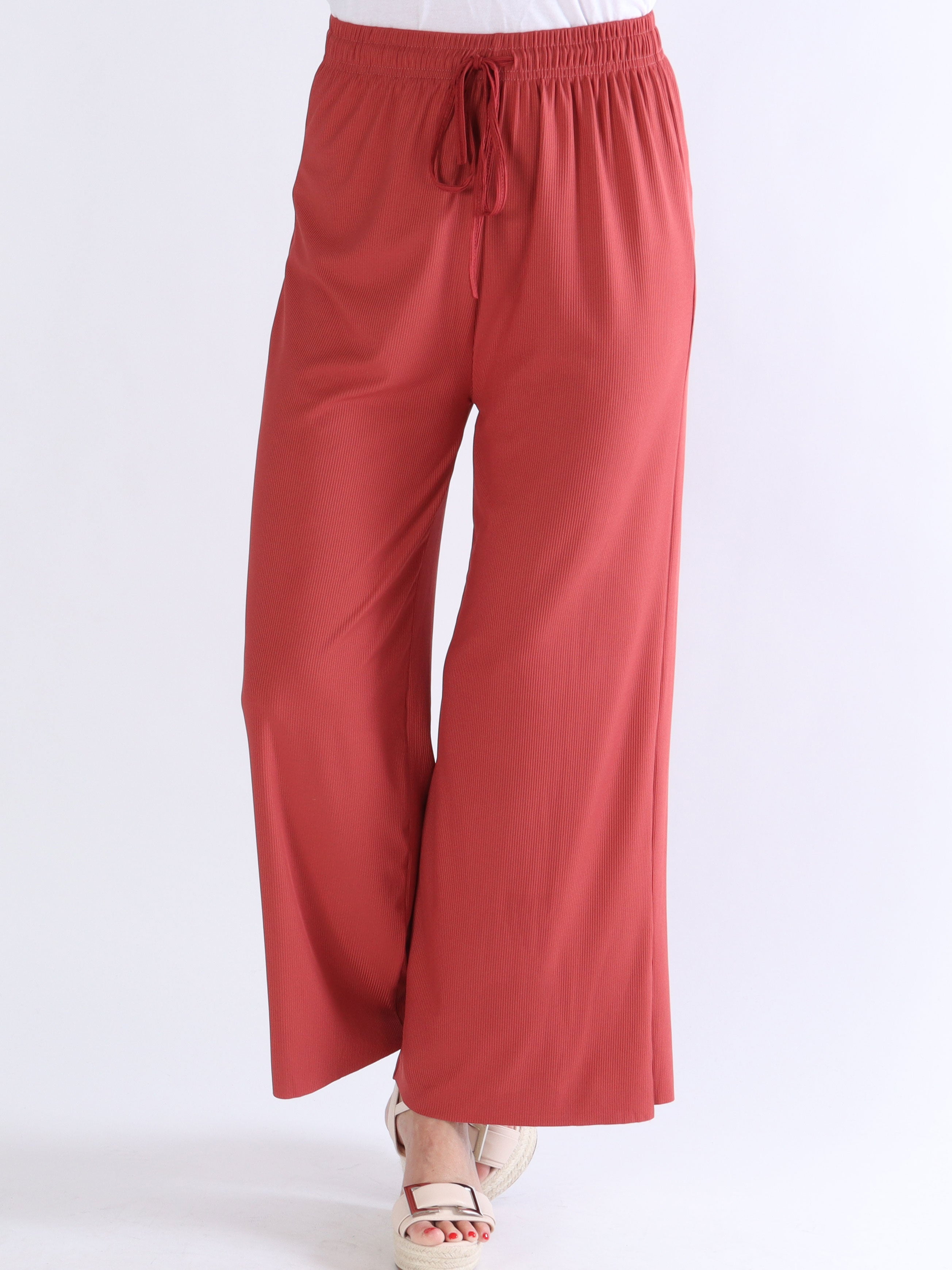 Pernille - Vida byxor i ribb